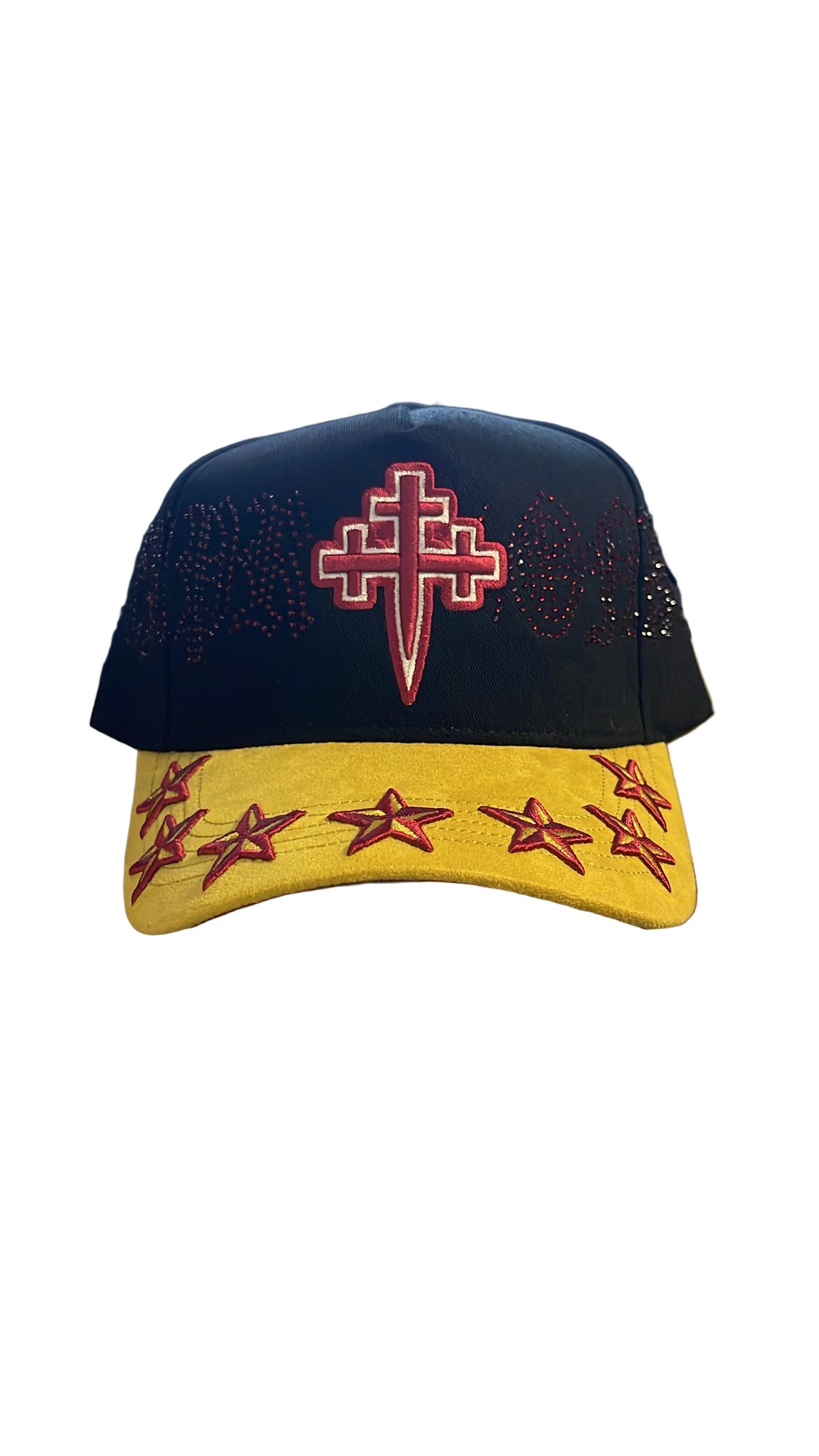 REYESF HAT SIEMPRE CON DIOS BLACK/RED/YELOW V2