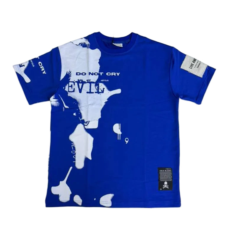 RICH GANG T-SHIRTS bliue DON’T CRY (#OVZ TEE, (GG105))