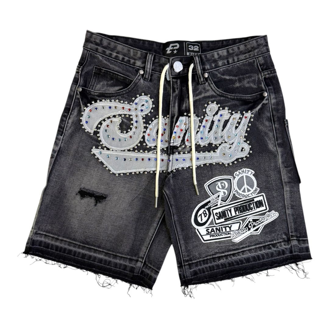 POLITICS STUDIOS  Shorts - Black Wash - PK26 - SPR-01