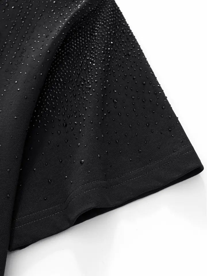 BAROCCO T-Shirt-Blkbk CPS215-Cascade Stone SsL, BLACK/BLACK