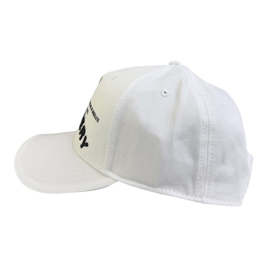 MONASTERY COUTURE HAT GASHCAP CAP UNISEX WHITE-BLACK