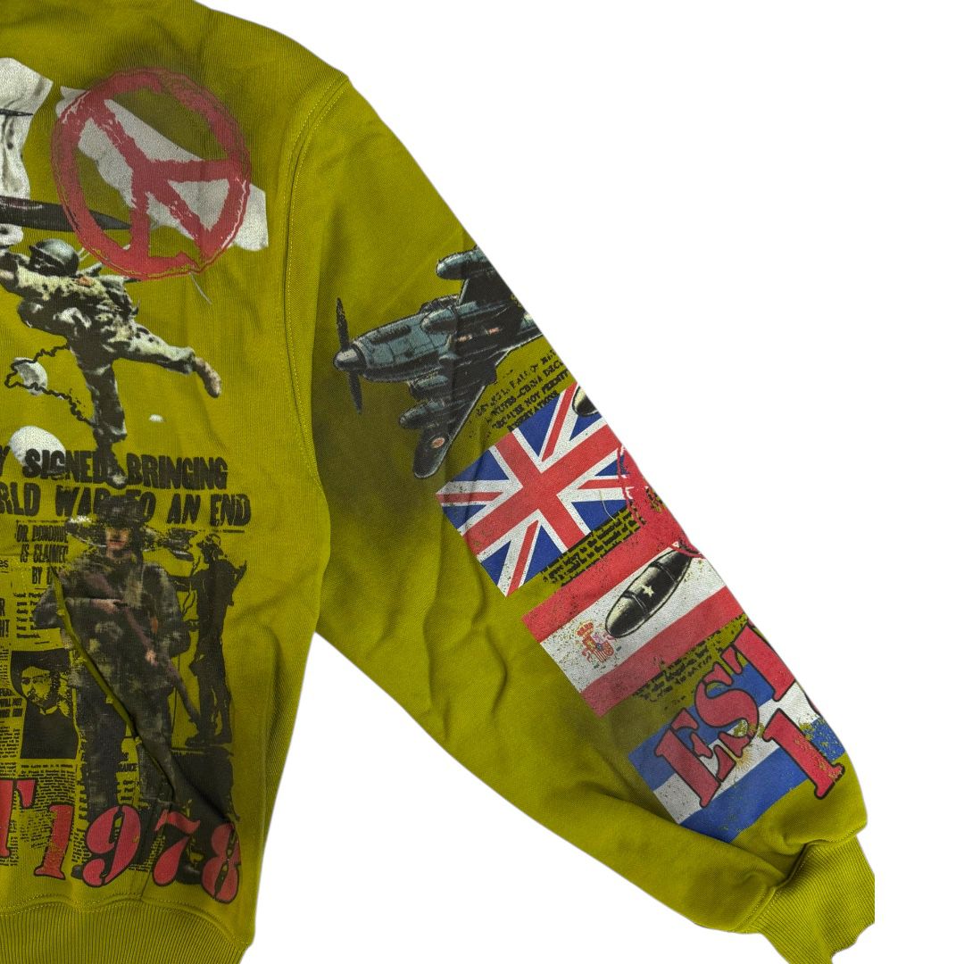 THE SYNDICATE hoodies "PEACE" ZIP UP-OLV W (SYNH_18)