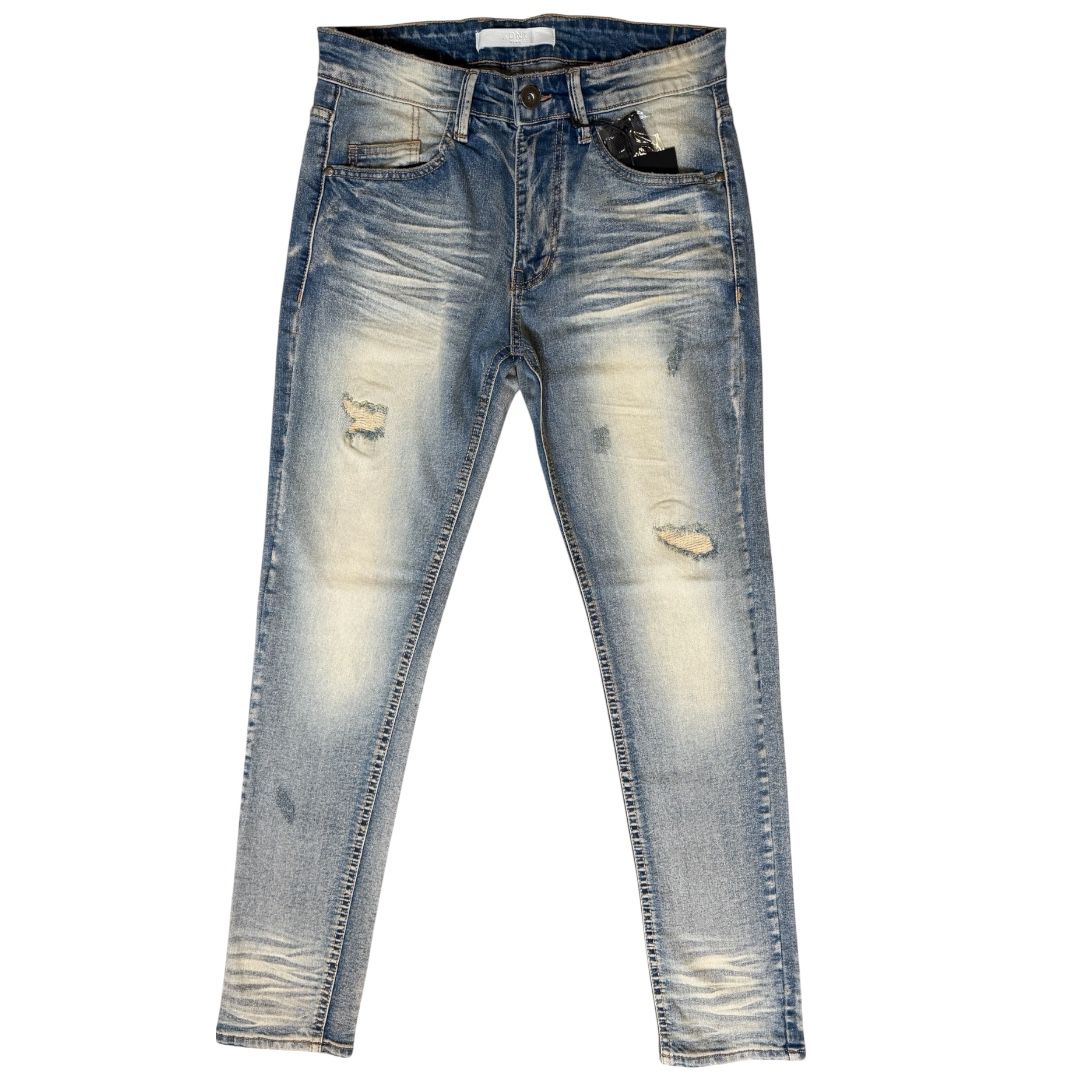 KDNK DISTRESSED SKINNY JEANS KND4780-BLUE