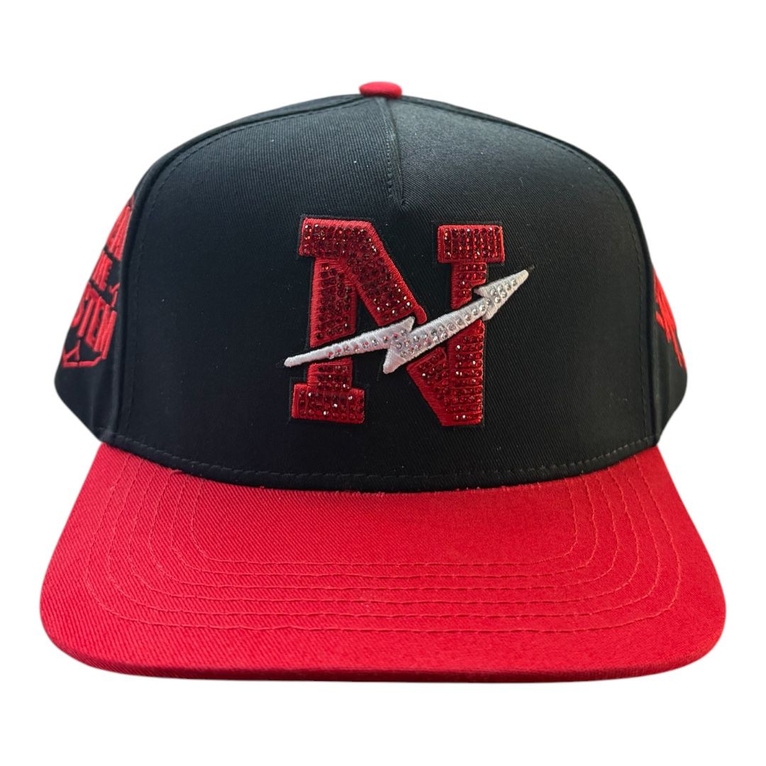 NO RULES" Snapback Cap – BLCK/RD Edition | "N" Logo