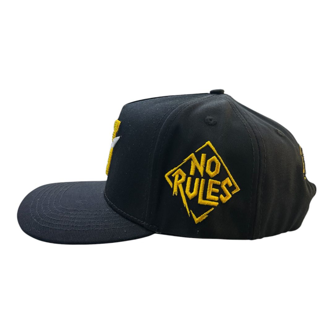 NO RULES" Snapback Cap –YELLOW-BLACK  Edition | "N" Logo