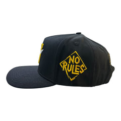 NO RULES" Snapback Cap –YELLOW-BLACK  Edition | "N" Logo
