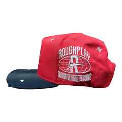 ROUGH PLAY vintage SNAPBACK (red/silver))
