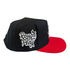 ROUGHPLAY HAT (BLACK/RED BANDAID SNAPBACK)