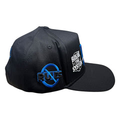 NO RULES" Snapback Cap – black-blue Edition | "N" Logo