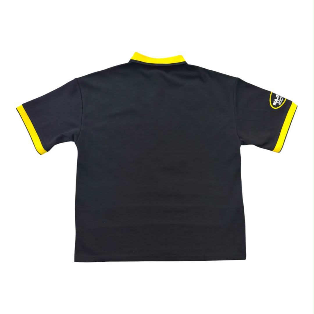 MAJESTIK  PIQUÉ CUT & SEW STRIPE POLO SHIRT