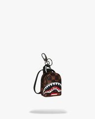 SPRAYGROUND SHARKS IN PARIS GRIN & GRIND BACKPACK KEYCHAIN