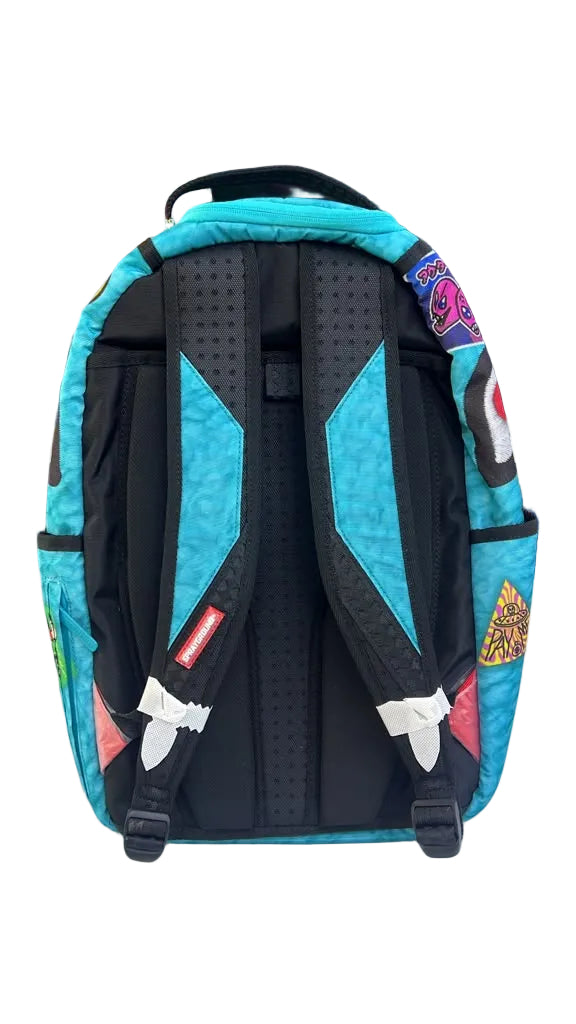 SPRAYGROUND blue ink doodle BACKPACK