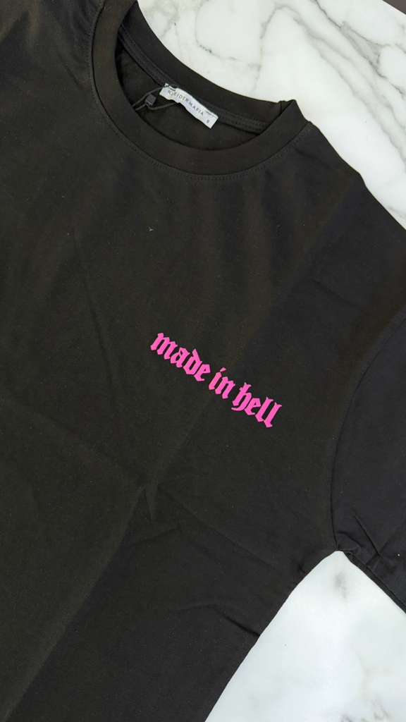 RICH GANG T-SHIRTS MADE IN HELL (#OVZ TEE, (LG47))