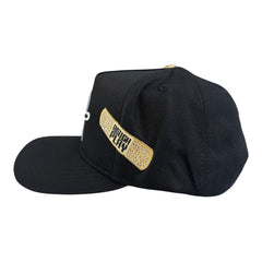 ROUGHPLAY HAT BLACK BANDAID SNAPBACK)