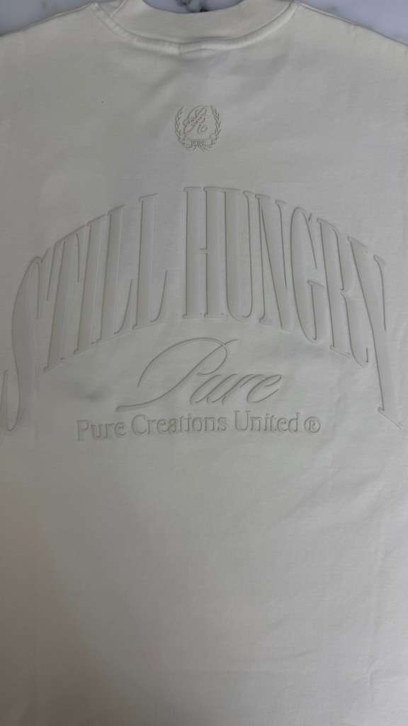 PURE Still Hungry Cream T-Shirt (PUR22104-22)