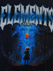 ELEMENTS DRIP t-shirt SAINTS ELEMENTS " RHINESTONE GRAPHIC TEE blck/blue