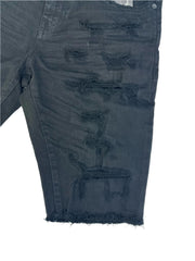 JORDAN CRAIG SHORTS WITH SHREDS J3219S 10 BLACK
