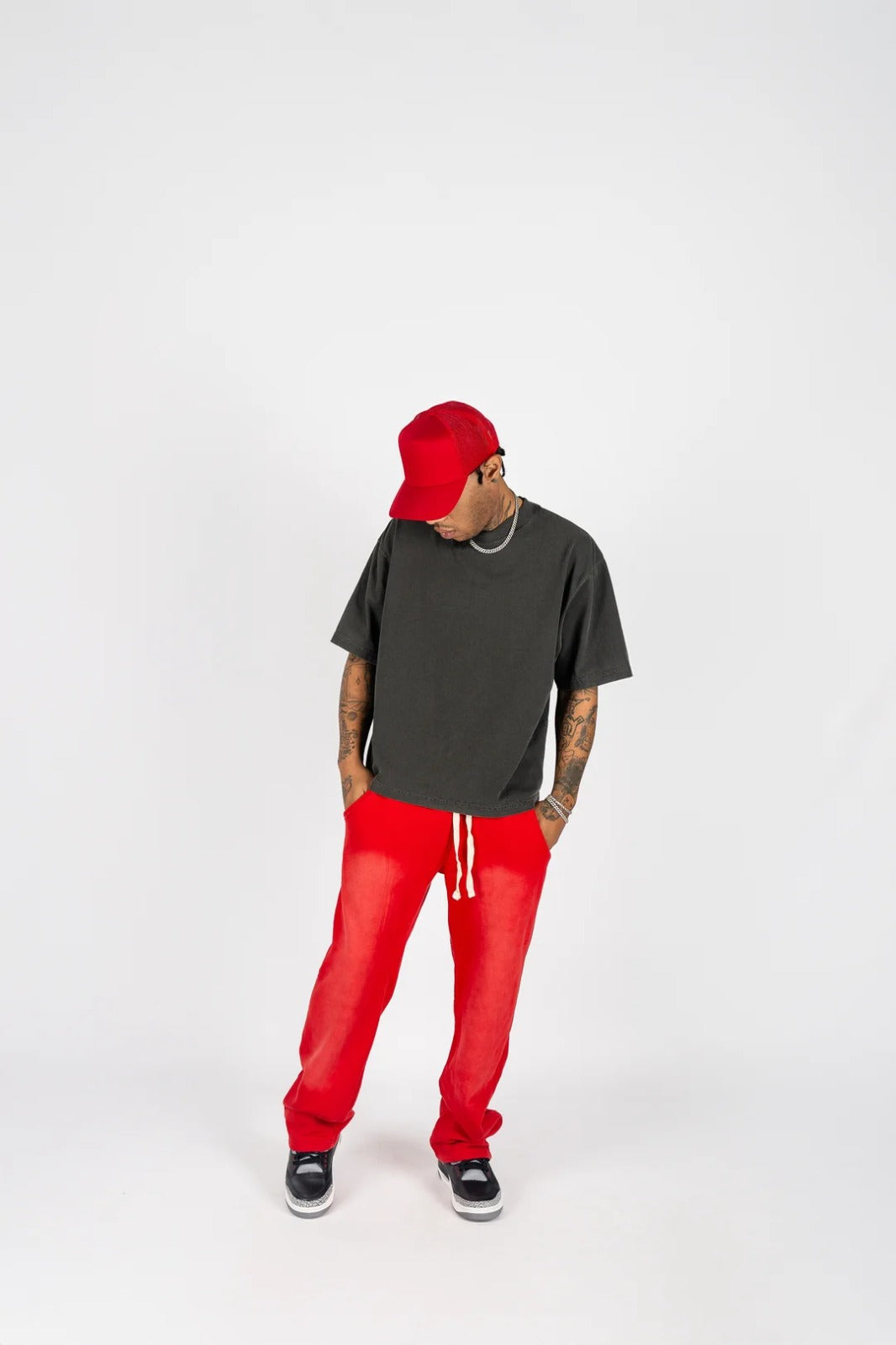 Sweatpants Sun-Dried Bleached  RED