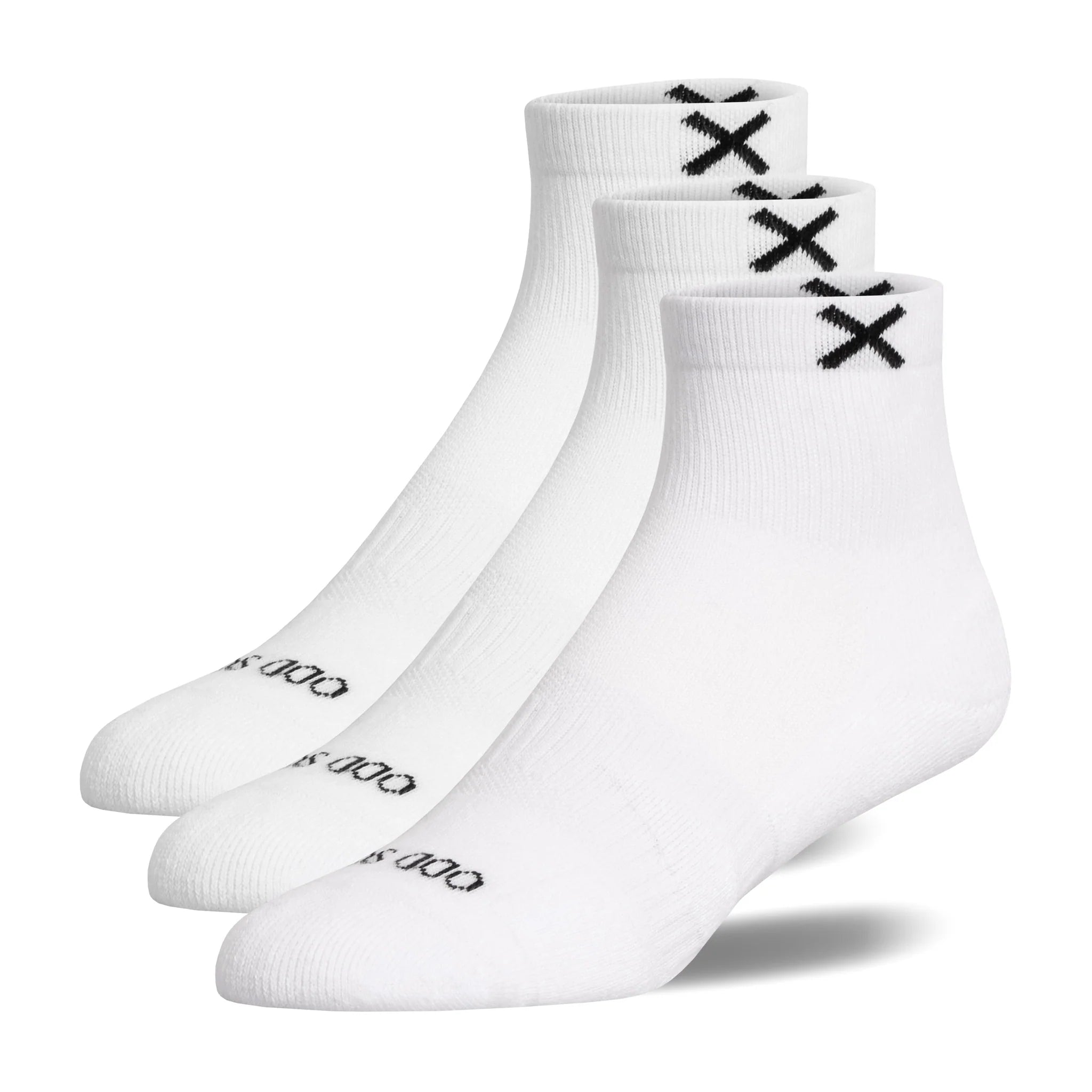 ODD SOX3 pack mens socks basix quater white