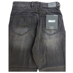 KDNK everyday baggy BASIC JEANS SB101-BLACK