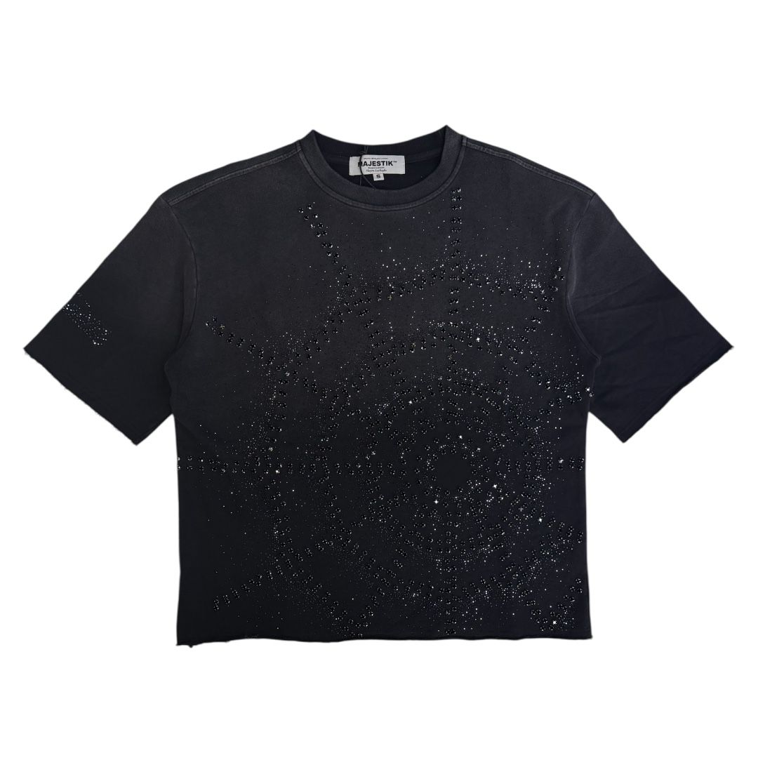 ENSEMBLE MAJESTIK NY MOLLETON CLOUTÉ/SHORT MOLLETON CLOUTÉ
