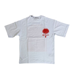 RICH GANG T-SHIRTS WHITE PALM (#OVZ TEE,(PLU30))