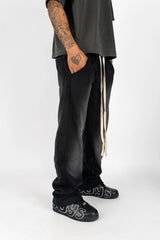 Sweatpants Sun-Dried Bleached BLACK