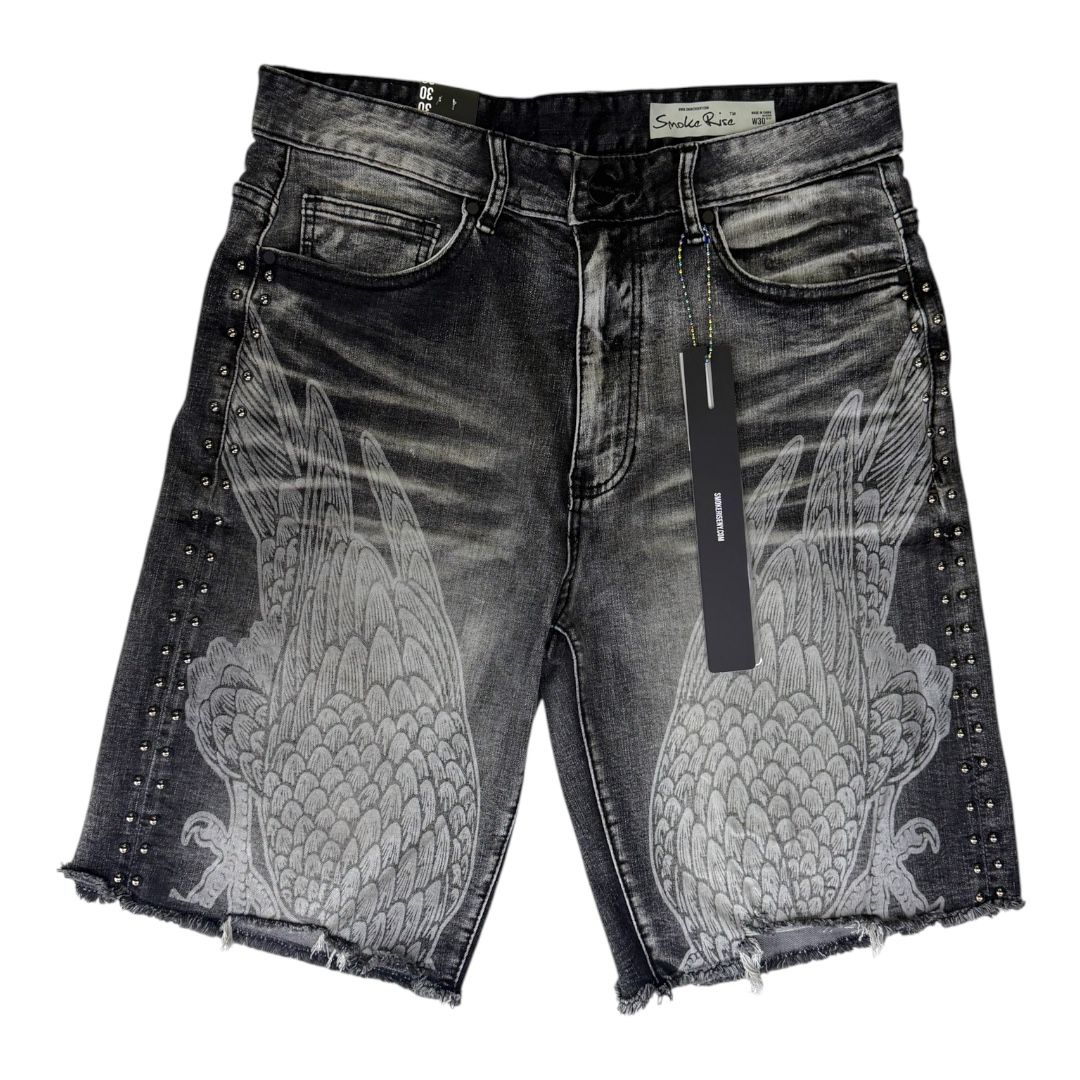 SMOKE RISE SHORT HAVOC DENIM\Style JS26S446\SPIDER BLACK