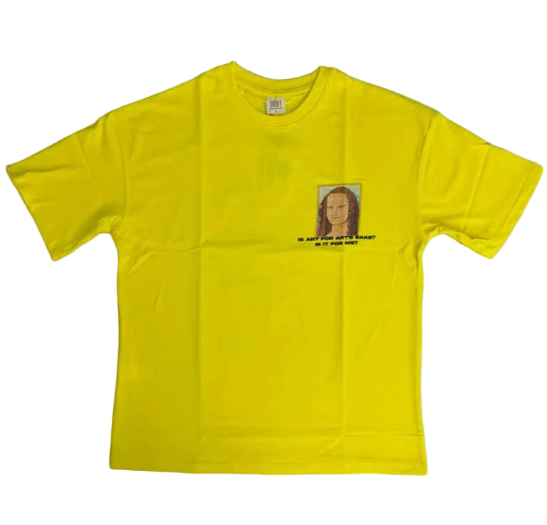RICH GANG T-SHIRTS yellow MONALISA (# OVZ TEE, (EK200))