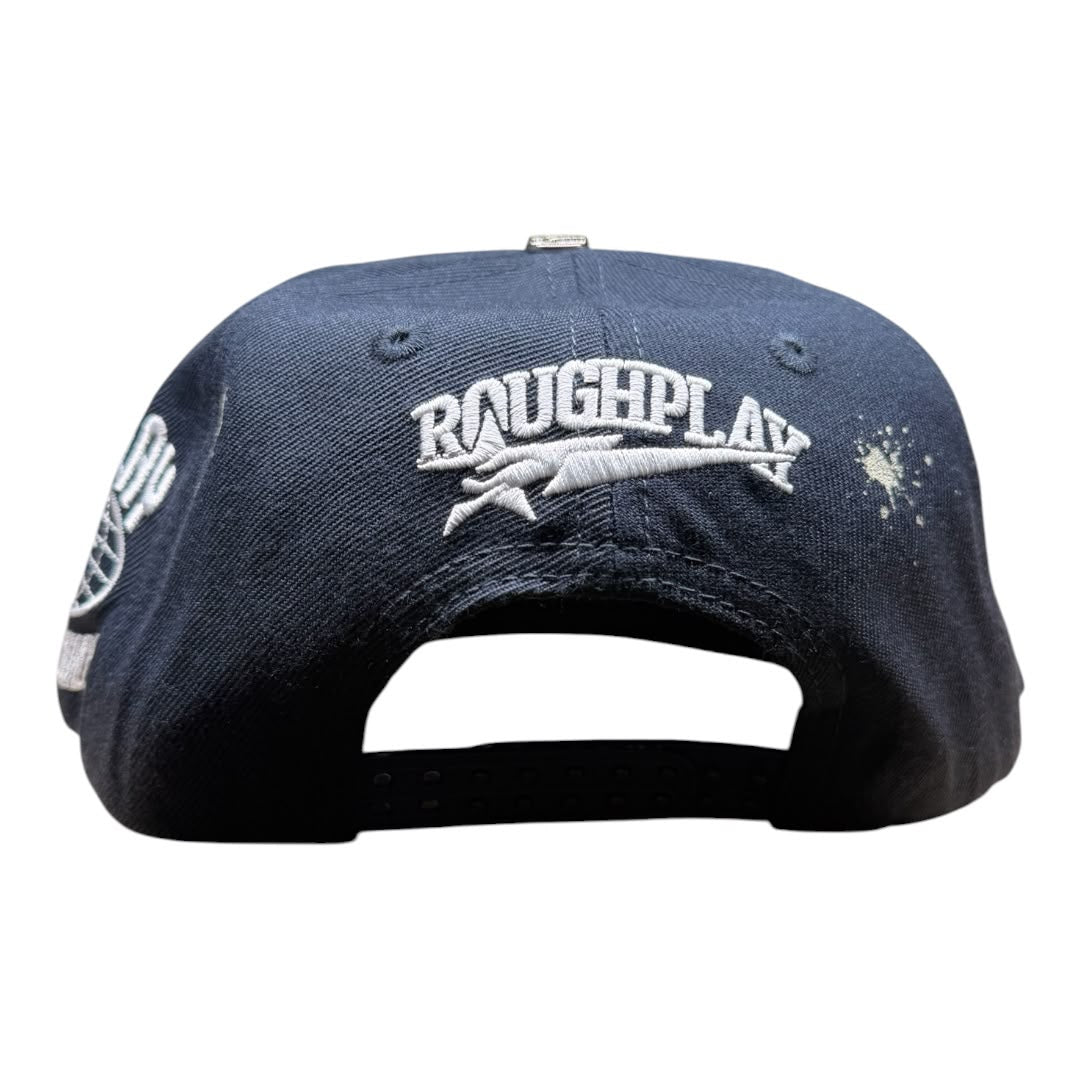 ROUGH PLAY HAT vintage SNAPBACK (blue/grn))