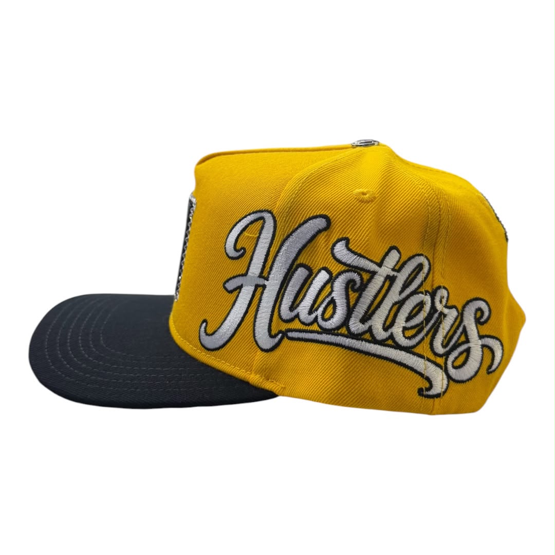 LIFE HUSTLERS HAT LH BLACK & YELLOW