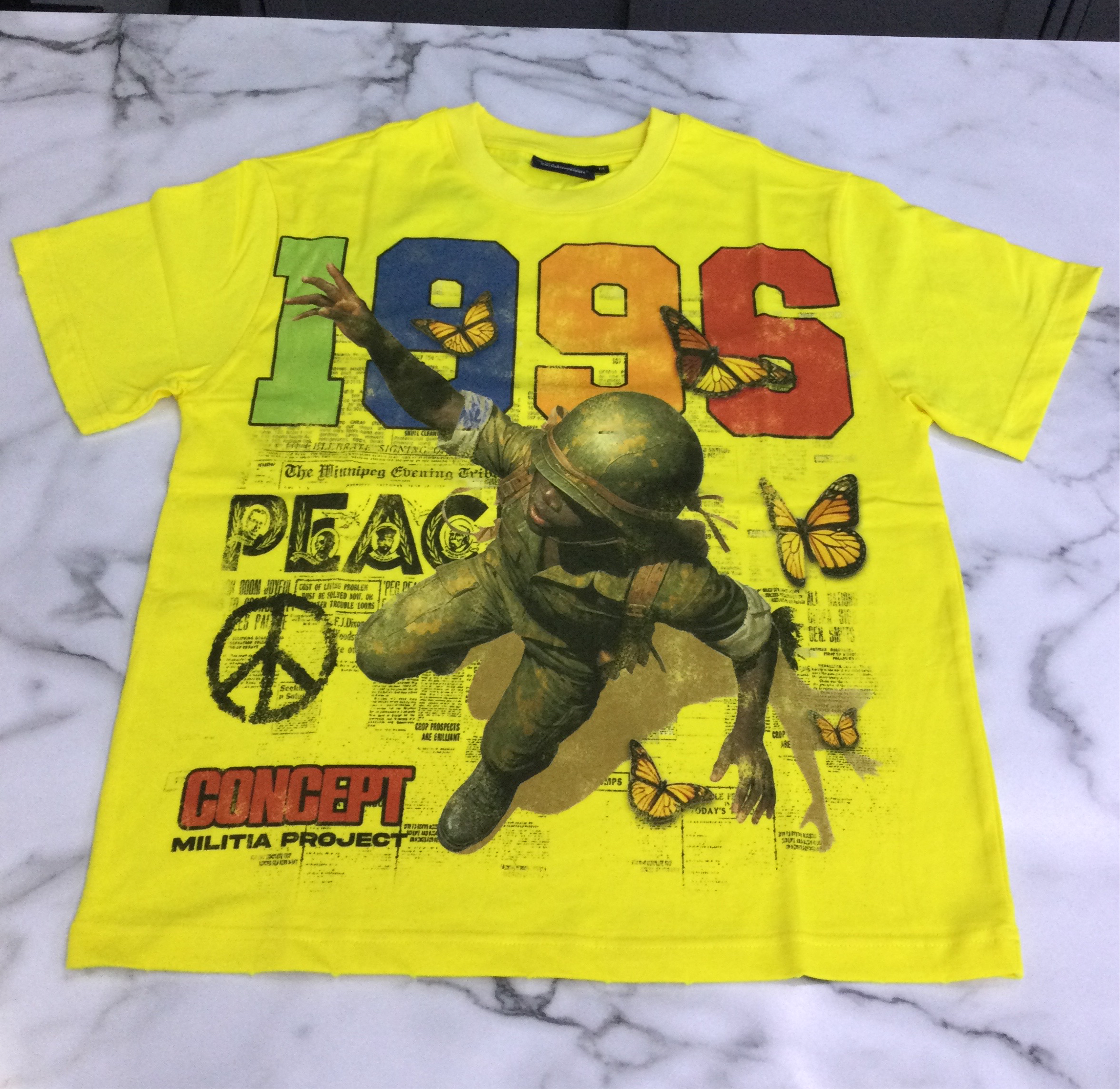 CONCEPT LA T-SHIRTS "1996" Tee - Yellow (CONST_15 (2))