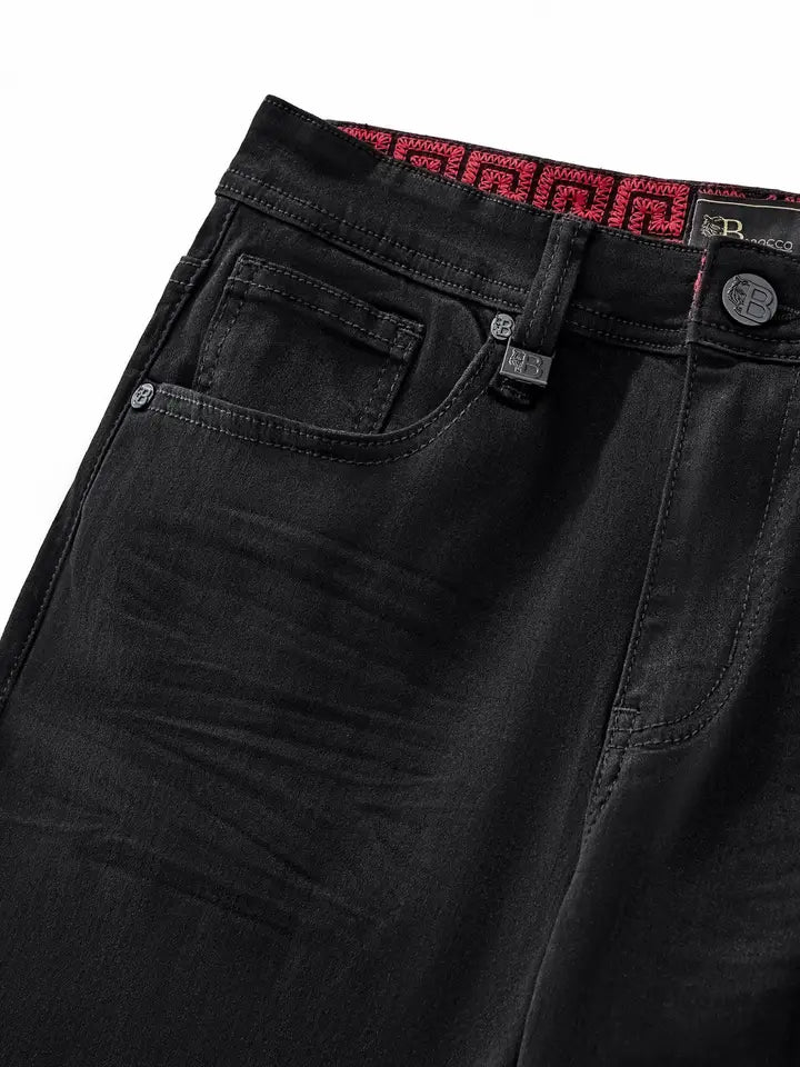 BAROCCO PANTS Style Staple Wide-Leg Denim-Black