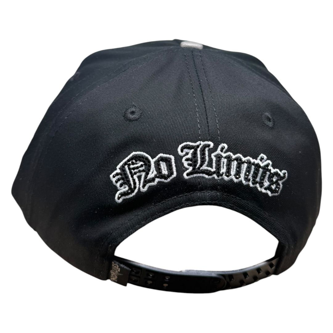 NO RULES" Snapback Cap – gray-BLACK Edition | "N" Logo