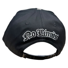NO RULES" Snapback Cap – gray-BLACK Edition | "N" Logo
