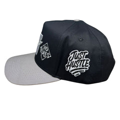 NO RULES" Snapback Cap – gray-BLACK Edition | "N" Logo