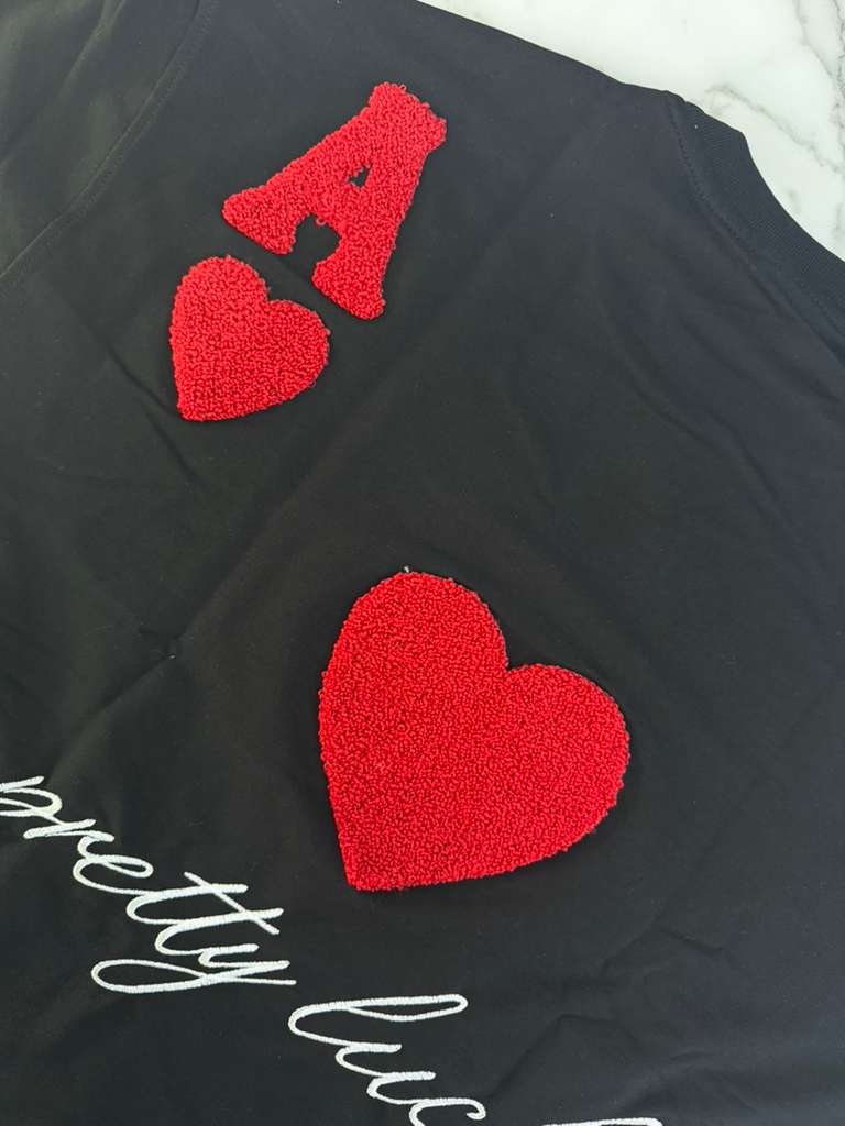 RICH GANG T-SHIRTS LUCKY  BLACK (#OVZ TEE, (MK73))