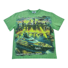 MAJESTIK T-SHIRT MEN'S GARMENT DYED PRINT TEE