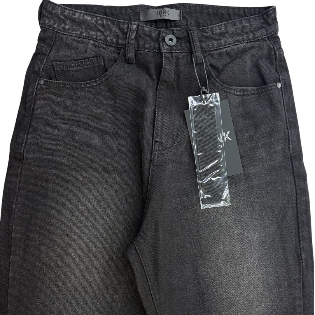 KDNK everyday baggy BASIC JEANS SB101-BLACK