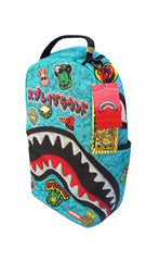 SPRAYGROUND blue ink doodle BACKPACK