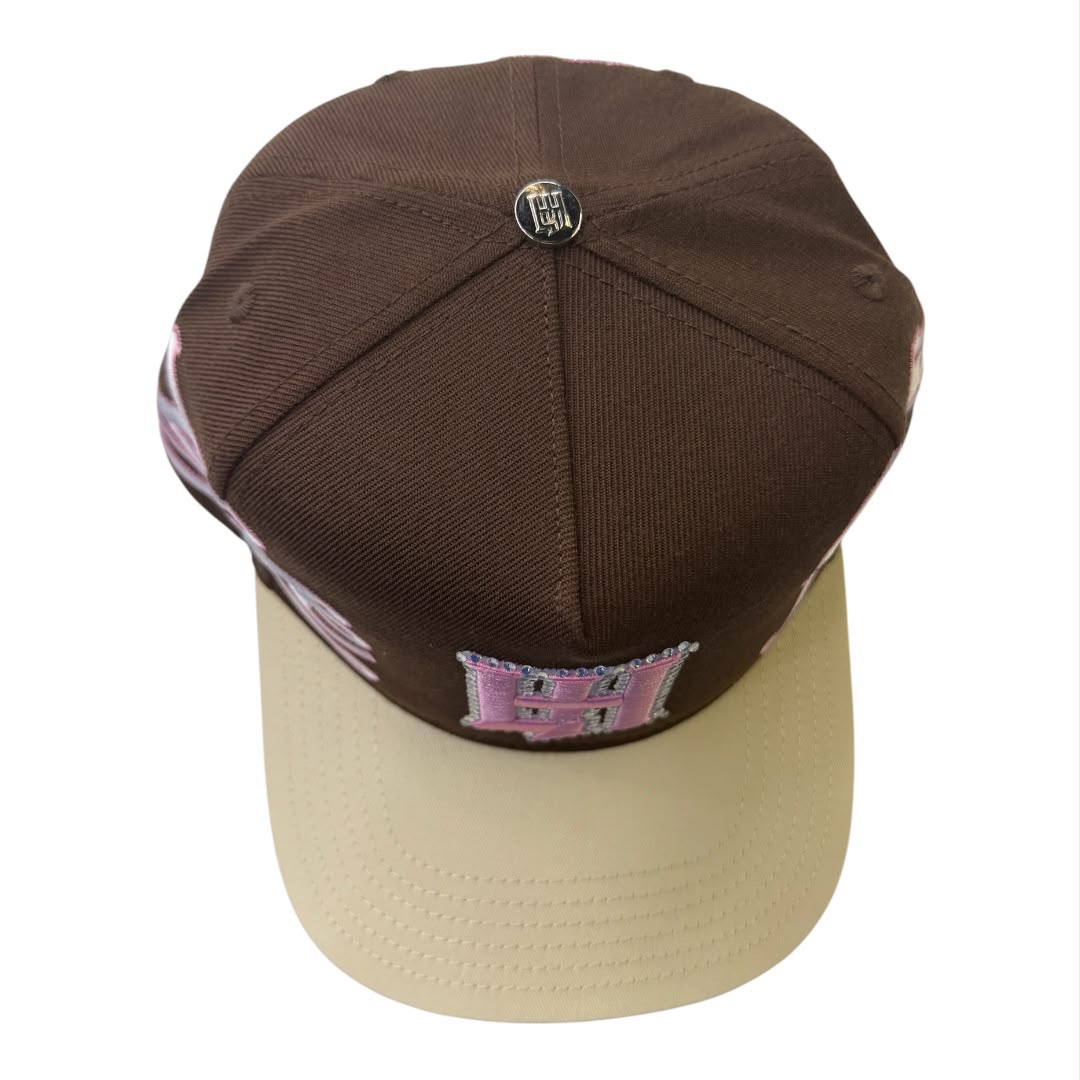 LIFE HUSTLERS HAT LH Brown/ Pink