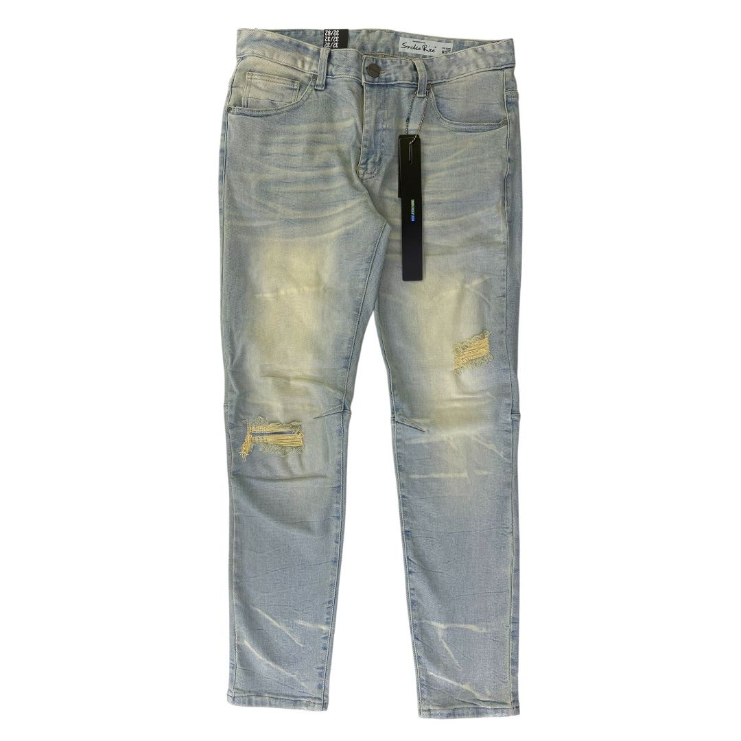 Pantalon SMOKE RISE effet CRISTAL JEAN DÉLAVÉ\Modèle-JP25615\BLEU HATHERLY