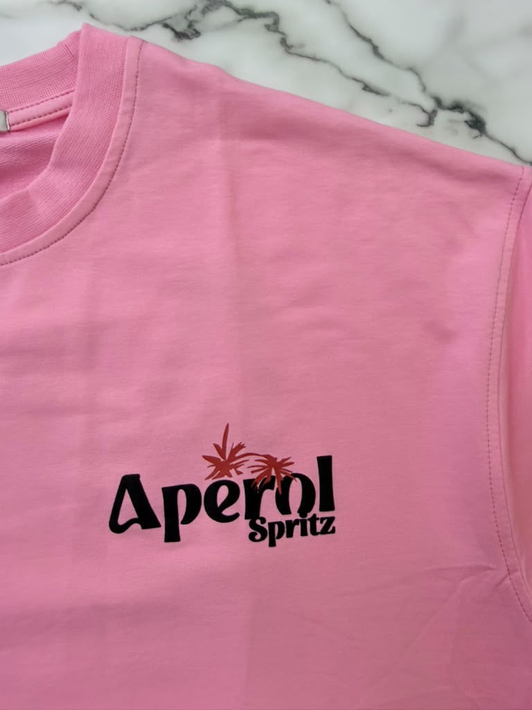 RICH GANG T-SHIRT aperol cabana (#OVZ TEE,(PL229)) PINK