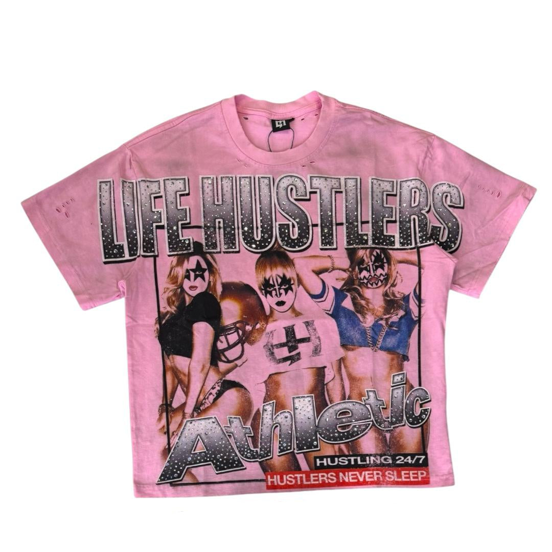 LIFE HUSTLERS T-SHIRT “Football Girls Pink”