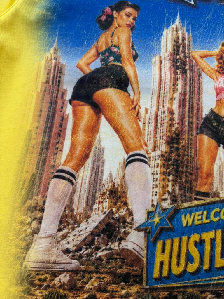 LIFE HUSTLERS t-shirt LH 'HUSTLER CITY Yellow