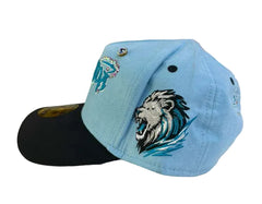 LEGENG HAT 1st Anniversary - Limited Edition Snapback Suede LIGHT-BLUE/BLACK