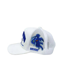 REYES HAT SIEMPRE CON DIOS white/blue