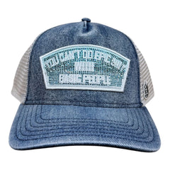 CASQUETTE TRUCKER EN MAILLE CULT OF INDIVIDUALITY "EPIC SHIT" AVEC CRISTAUX (626AC-CH90