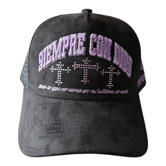 REYES HAT siempre con dios black/purple