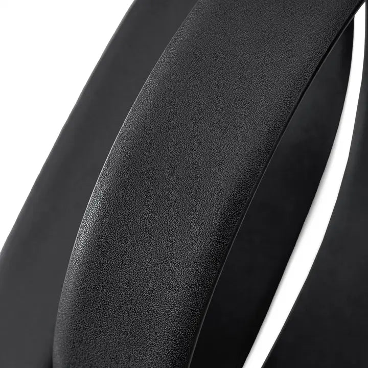 BAROCCO BELT Flat Leather Auto Bkl Belt – Silver Ed.-Silver/Black